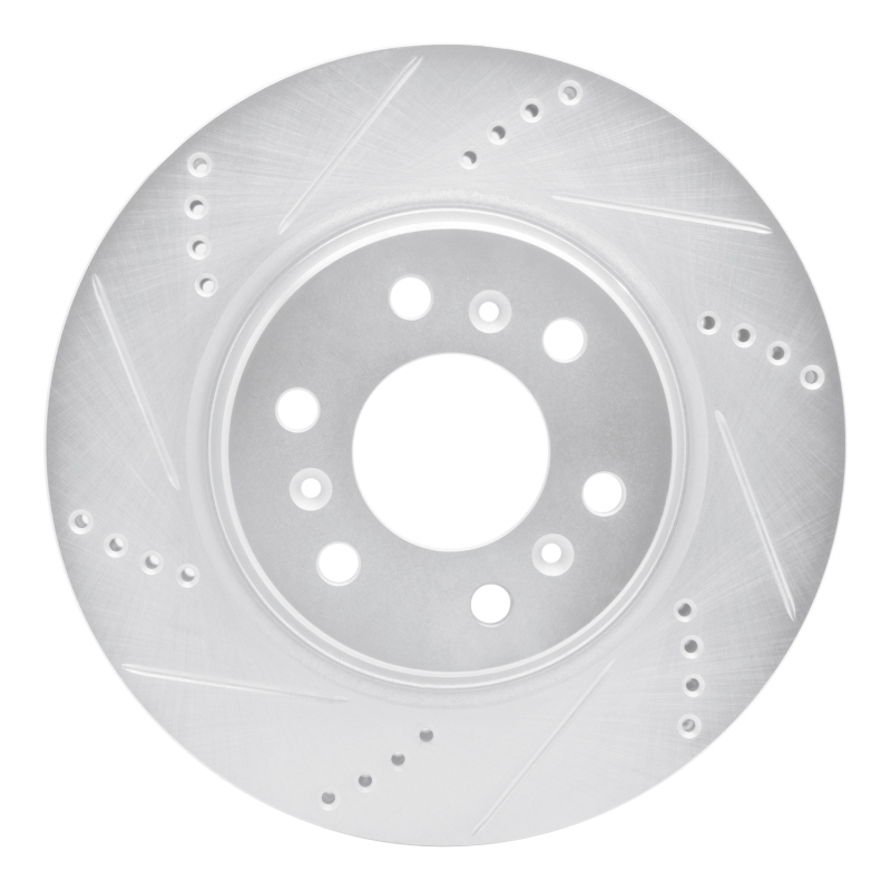 Picture of RNC Brake Rotor - Drill & Slot - R1 06-09 Buick TERRAZA Front Left Drilled & Slotted Silver Brake Rotor rnc631-52027L