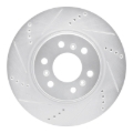 Picture of RNC Brake Rotor - Drill & Slot - R1 06-09 Buick TERRAZA Front Left Drilled & Slotted Silver Brake Rotor rnc631-52027L
