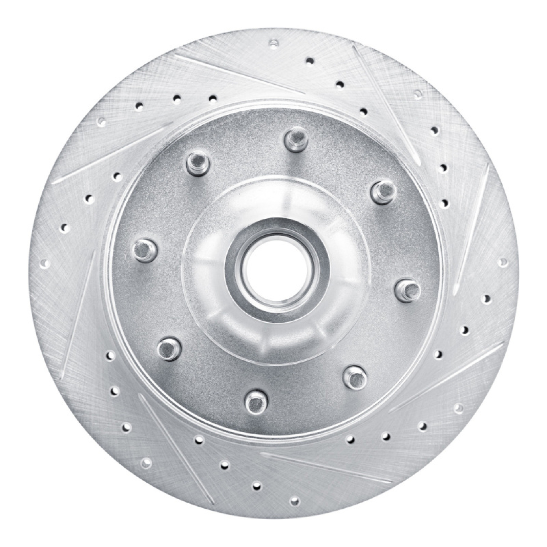 Picture of RNC Brake Rotor - Drill & Slot - R1 80-85 Ford F-250 2WD (Excl Super Duty) Front Right Drilled & Slotted Silver Brake Rotor rnc631-54115R