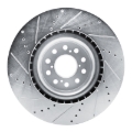 Picture of RNC Brake Rotor - Drill & Slot - R1 17-25 Acura Integra Front Right Drilled & Slotted Silver Brake Rotor rnc631-59065R