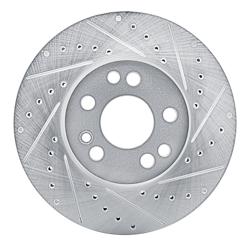 Picture of RNC Brake Rotor - Drill & Slot - R1 91-99 Mercedes-Benz S320 Front Right Drilled & Slotted Silver Brake Rotor rnc631-63021R