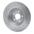 Picture of RNC Brake Rotor - Drill & Slot - R1 12-18 Mercedes-Benz ML350 Rear Right Drilled & Slotted Silver Brake Rotor rnc631-63143R