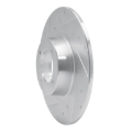 Picture of RNC Brake Rotor - Drill & Slot - R1 62-80 MG MGB Front Left Drilled & Slotted Silver Brake Rotor rnc631-64002L