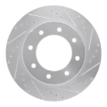 Picture of RNC Brake Rotor - Drill & Slot - R1 12-21 Nissan NV1500 Front Right Drilled & Slotted Silver Brake Rotor rnc631-67102R