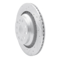 Picture of RNC Brake Rotor - Drill & Slot - R1 07-17 Lexus LS600h Left Rear Drilled & Slotted Silver Brake Rotor rnc631-75021D