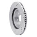 Picture of RNC Brake Rotor - Drill & Slot - R1 93-95 Mazda RX-7 Front Right Drilled & Slotted Silver Brake Rotor rnc631-80031R