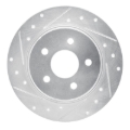Picture of RNC Brake Rotor - Drill & Slot - R1 08-12 Renault TRAFIC (Mexico) Rear Left Drilled & Slotted Silver Brake Rotor rnc631-92014L