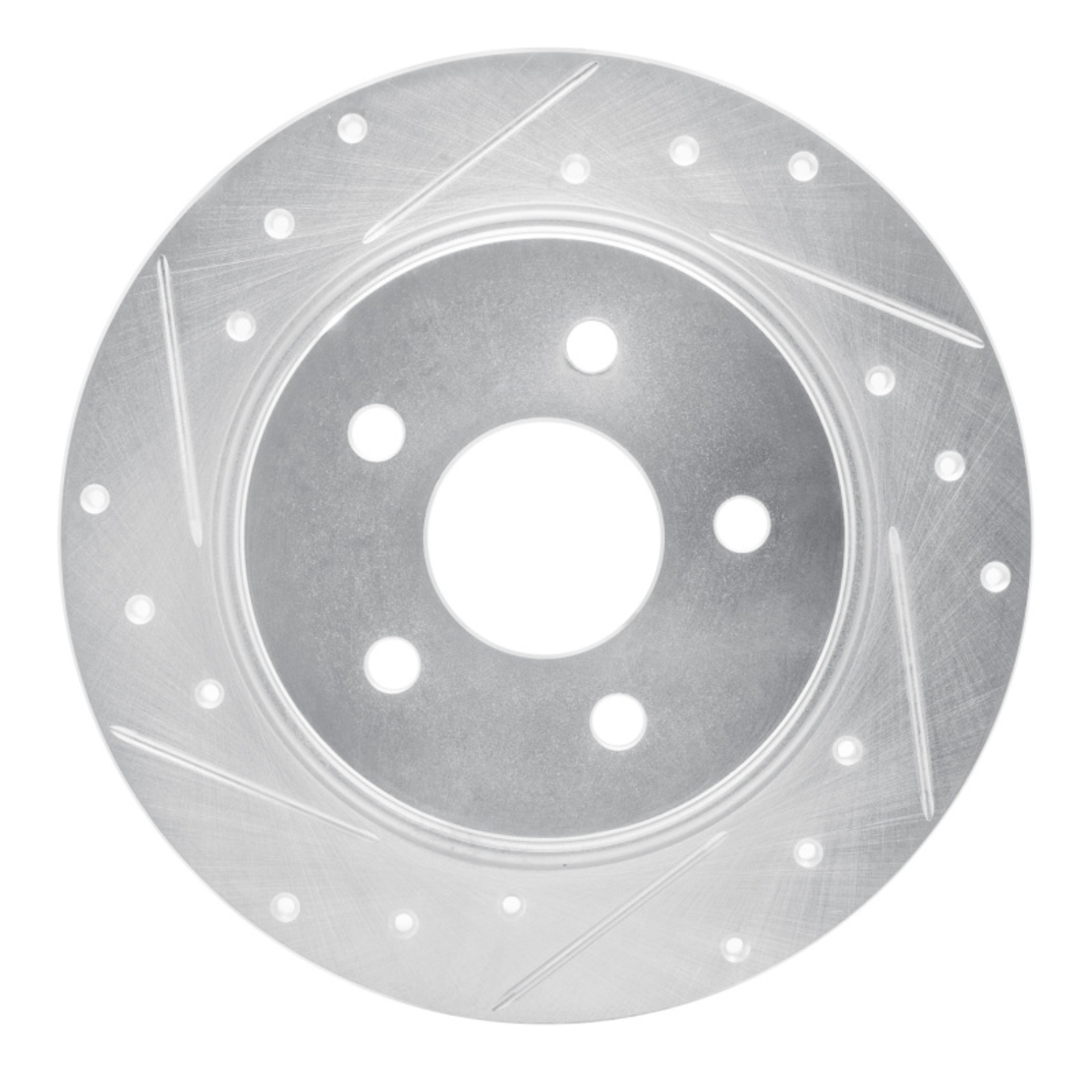 Picture of RNC Brake Rotor - Drill & Slot - R1 08-12 Renault TRAFIC (Mexico) Rear Left Drilled & Slotted Silver Brake Rotor rnc631-92014L