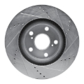 Picture of RNC Brake Rotor - Drill & Slot - R1 99-03 Renault SCENIC (Mexico) Front Left Drilled & Slotted Silver Brake Rotor rnc631-92082L