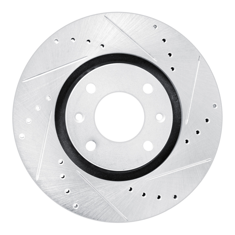 Picture of RNC Brake Rotor - Drill & Slot - R1 03-25 Peugeot 207 (Mexico) Front Right Drilled & Slotted Silver Brake Rotor rnc631-92090R