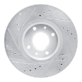 Picture of RNC Brake Rotor - Drill & Slot - R1 03-25 Peugeot 207 (Mexico) Front Right Drilled & Slotted Silver Brake Rotor rnc631-92090R