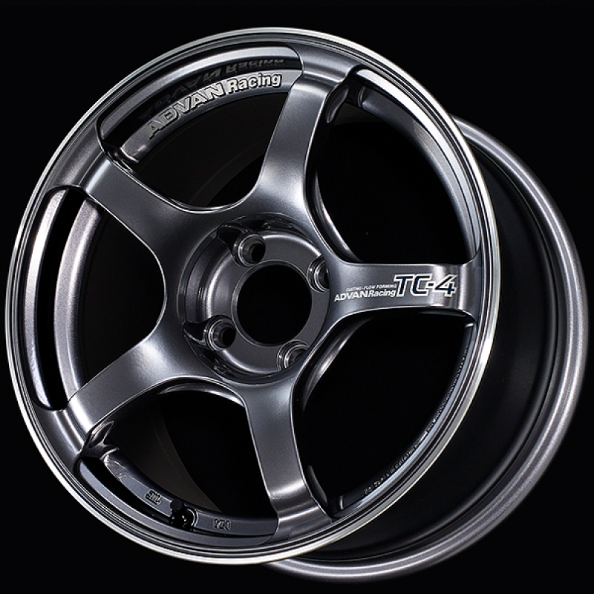 Picture of AVN TC4 Wheels - Advan TC4 16x7.5 / +35 Offset / 4x100 / 63mm Bore / Racing Gunmetallic and Ring avnYAD6F35AGMR