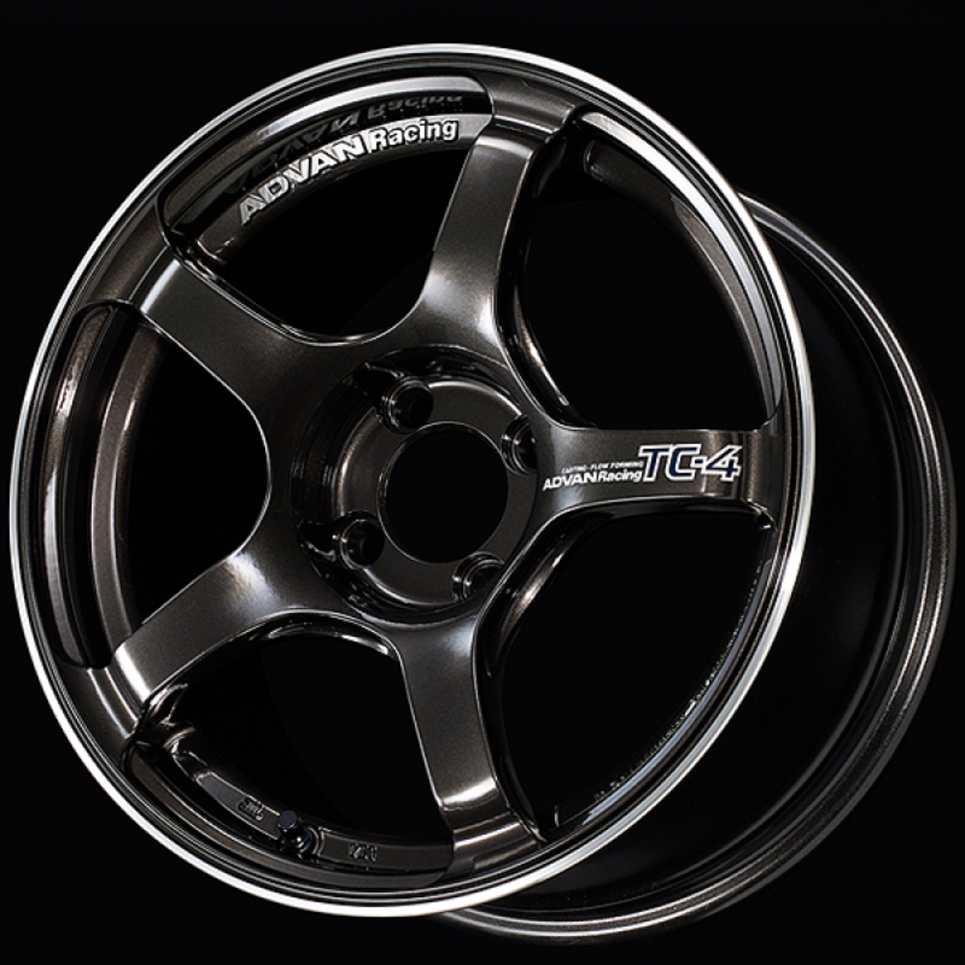 Picture of AVN TC4 Wheels - Advan TC4 16x7.5 / +35 Offset / 4x100 / 63mm Bore / Black Gunmetallic and Ring avnYAD6F35ABGR