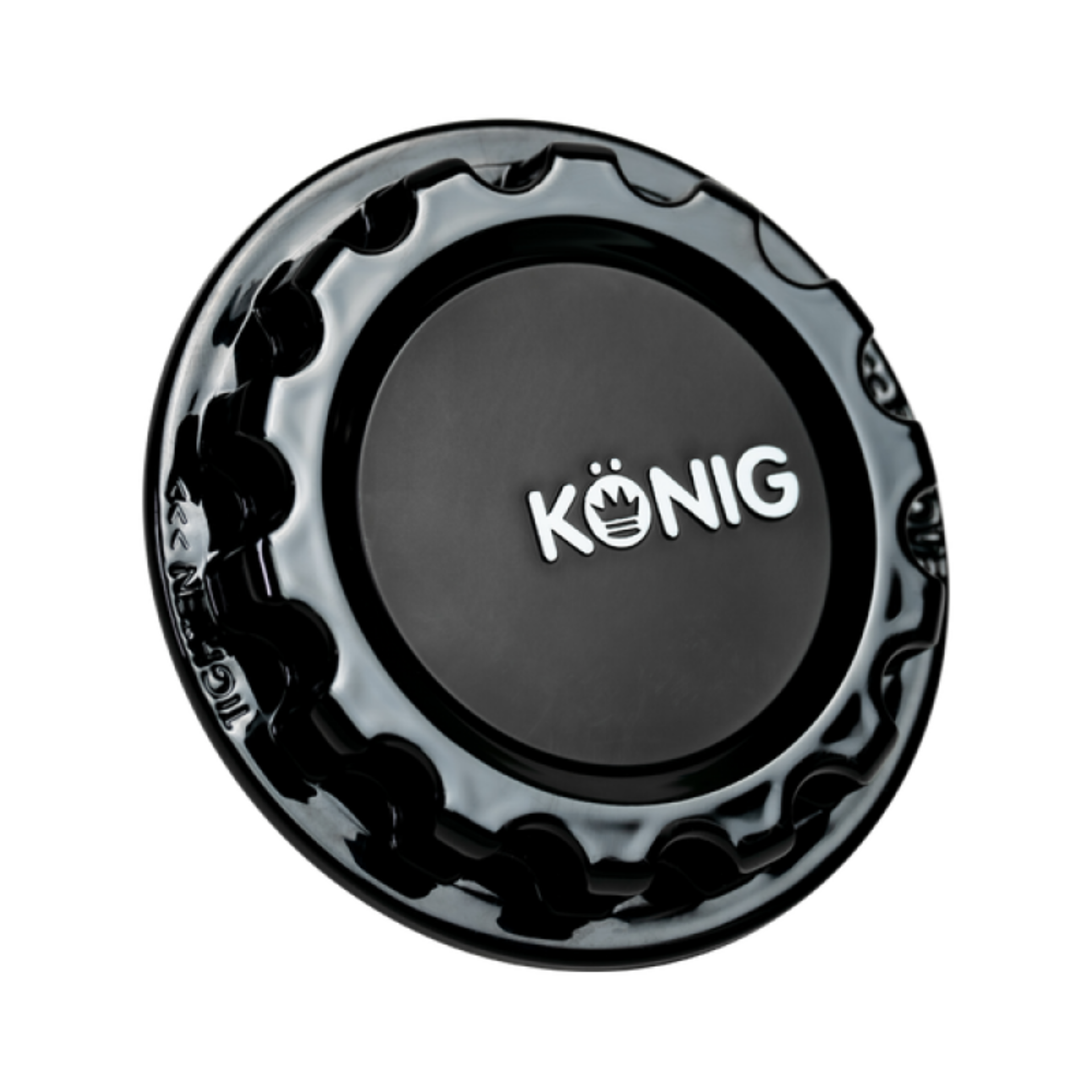 Picture of KNG Center Caps - Konig MRK1 Gloss Black Gear Cap w/ Logo kngCAPMRK1B