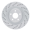 Picture of DFC Geoperf Rotors - Drilled - DFC 08-25 Audi S5 Rear Left Drilled Geoperformance Rotor dfc820-73066L