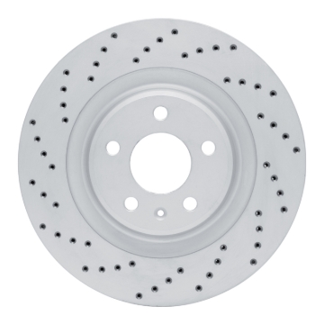 Picture of DFC Geoperf Rotors - Drilled - DFC 08-25 Audi S5 Rear Left Drilled Geoperformance Rotor dfc820-73066L