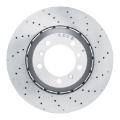 Picture of DFC Geomet Coated Rotors - Drilled - DFC 10-11 Porsche 911 Right Rear Drilled Hi-Carbon Alloy Geomet Coated Rotor dfc920-02060DA