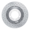 Picture of DFC Geomet Coated Rotors - Drilled - DFC 10-11 Porsche 911 Left Front Drilled Hi-Carbon Alloy Geomet Coated Rotor dfc920-02059DA