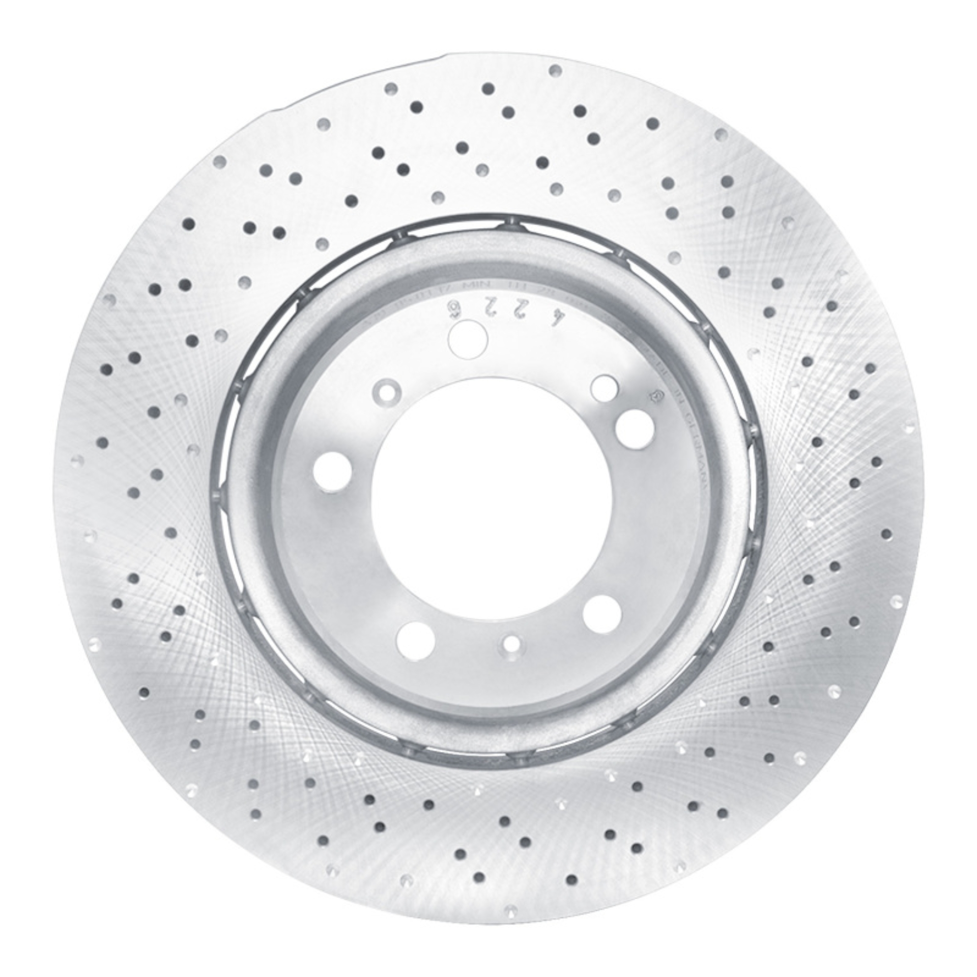 Picture of DFC Geomet Coated Rotors - Drilled - DFC 15-17 Porsche 911 Right Rear Drilled Hi-Carbon Alloy Geomet Coated Rotor dfc920-02074DA