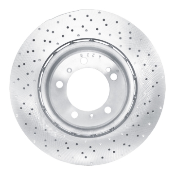 Picture of DFC Geomet Coated Rotors - Drilled - DFC 15-17 Porsche 911 Right Rear Drilled Hi-Carbon Alloy Geomet Coated Rotor dfc920-02074DA
