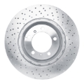 Picture of DFC Geomet Coated Rotors - Drilled - DFC 15-17 Porsche 911 Right Front Drilled Hi-Carbon Alloy Geomet Coated Rotor dfc920-02076DA