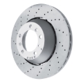 Picture of DFC Geomet Coated Rotors - Drilled - DFC 10-11 Porsche 911 Left Rear Drilled Hi-Carbon Alloy Geomet Coated Rotor dfc920-02061DA