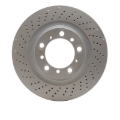 Picture of DFC Geomet Coated Rotors - Drilled - DFC 16-23 Porsche Boxster Left Rear Drilled Hi-Carbon Alloy Geomet Coated Rotor dfc920-02110D