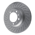 Picture of DFC Geomet Coated Rotors - Drilled - DFC 16-23 Porsche Boxster Left Rear Drilled Hi-Carbon Alloy Geomet Coated Rotor dfc920-02110D