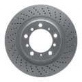 Picture of DFC Geomet Coated Rotors - Drilled - DFC 16-23 Porsche 718 Cayman Right Rear Drilled Hi-Carbon Alloy Geomet Coated Rotor dfc920-02109D