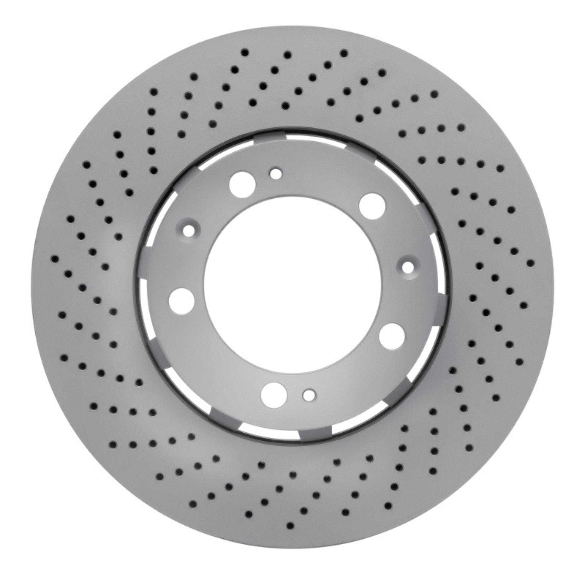 Picture of DFC Geomet Coated Rotors - Drilled - DFC 94-98 Porsche 911 Left Front Drilled Hi-Carbon Alloy Geomet Coated Rotor dfc920-02117D