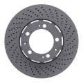 Picture of DFC Geomet Coated Rotors - Drilled - DFC 94-98 Porsche 911 Right Front Drilled Hi-Carbon Alloy Geomet Coated Rotor dfc920-02118D