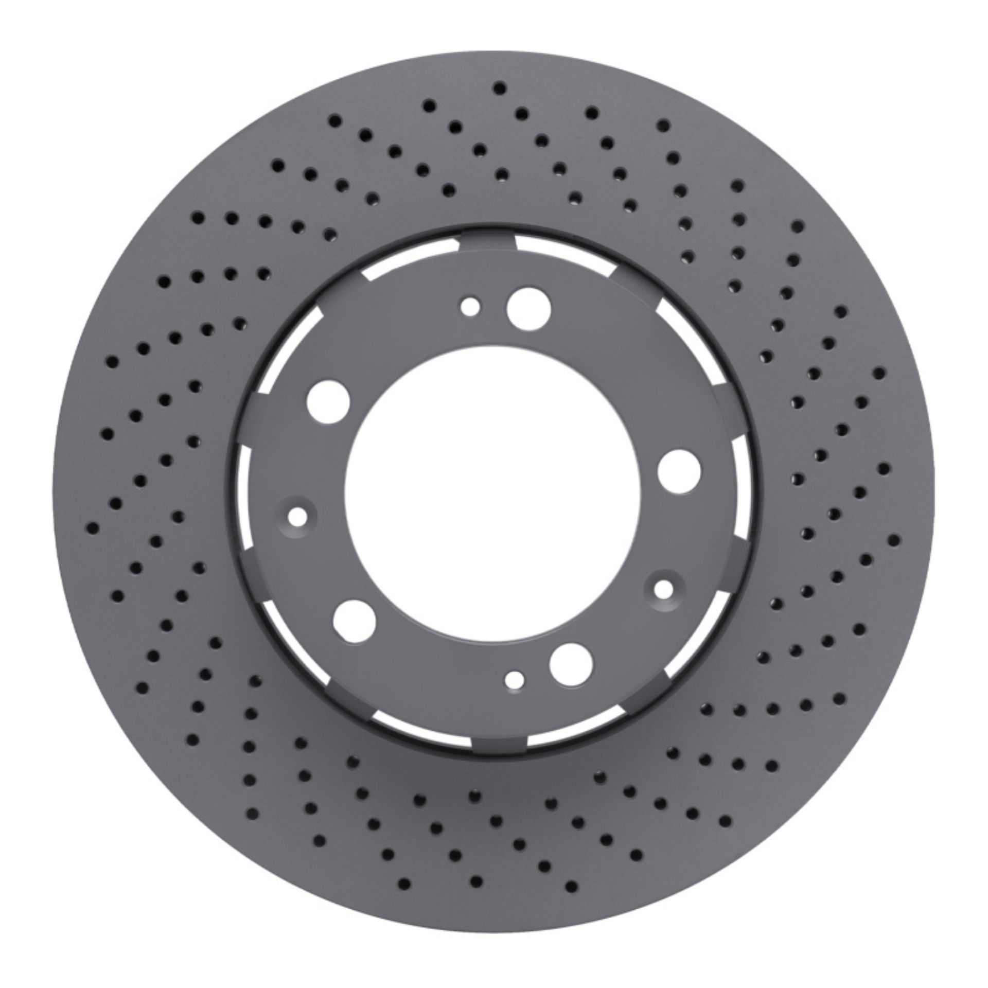 Picture of DFC Geomet Coated Rotors - Drilled - DFC 94-98 Porsche 911 Right Front Drilled Hi-Carbon Alloy Geomet Coated Rotor dfc920-02118D