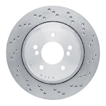 Picture of DFC Geomet Coated Rotors - Drilled - DFC 06-08 BMW M3 Right Rear Drilled Hi-Carbon Alloy Geomet Coated Rotor dfc920-31077DA
