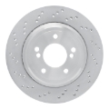 Picture of DFC Geomet Coated Rotors - Drilled - DFC 06-08 BMW Z4 Left Rear Drilled Hi-Carbon Alloy Geomet Coated Rotor dfc920-31078DA