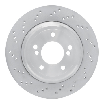 Picture of DFC Geomet Coated Rotors - Drilled - DFC 06-08 BMW Z4 Left Rear Drilled Hi-Carbon Alloy Geomet Coated Rotor dfc920-31078DA