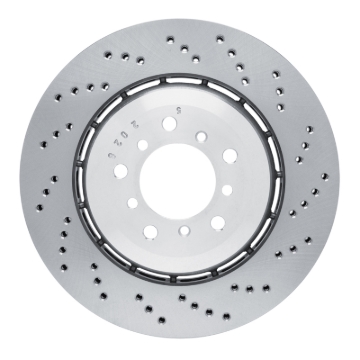 Picture of DFC Geomet Coated Rotors - Drilled - DFC 06-08 BMW Z4 Right Front Drilled Hi-Carbon Alloy Geomet Coated Rotor dfc920-31079DA