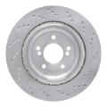 Picture of DFC Geomet Coated Rotors - Drilled - DFC 06-08 BMW Z4 Left Rear Drilled Hi-Carbon Alloy Geomet Coated Rotor dfc920-31078DA
