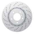 Picture of DFC Geomet Coated Rotors - Drilled - DFC 01-08 BMW 330i Left Front Drilled Hi-Carbon Alloy Geomet Coated Rotor dfc920-31164DA