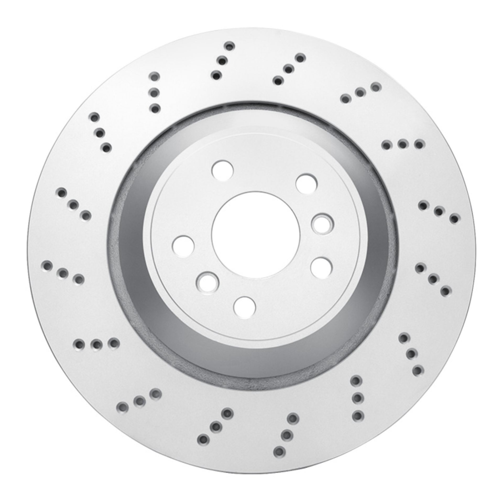 Picture of DFC Geomet Coated Rotors - Drilled - DFC 20-25 BMW X3 Left Rear Drilled Hi-Carbon Alloy Geomet Coated Rotor dfc920-31188D