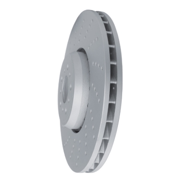 Picture of DFC Geomet Coated Rotors - Drilled - DFC 20-25 BMW X6 Left Front Drilled Hi-Carbon Alloy Geomet Coated Rotor dfc920-31186D