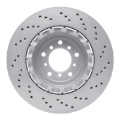 Picture of DFC Geomet Coated Rotors - Drilled - DFC 06-08 BMW Z4 Left Front Drilled Hi-Carbon Alloy Geomet Coated Rotor dfc920-31080DA