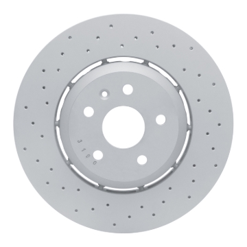 Picture of DFC Geomet Coated Rotors - Drilled - DFC 11-11 Saab 9-5 Front Drilled Hi-Carbon Alloy Geomet Coated Rotor dfc920-65023A