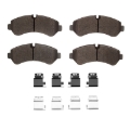 Picture of DFC 5000 Advanced Low Met Brake Pads - DFC 19-23 Freightliner Sprinter 4500 Rear 5000 Advanced Low Metallic Brake Pads and Hardware Kit dfc1552-2236-01