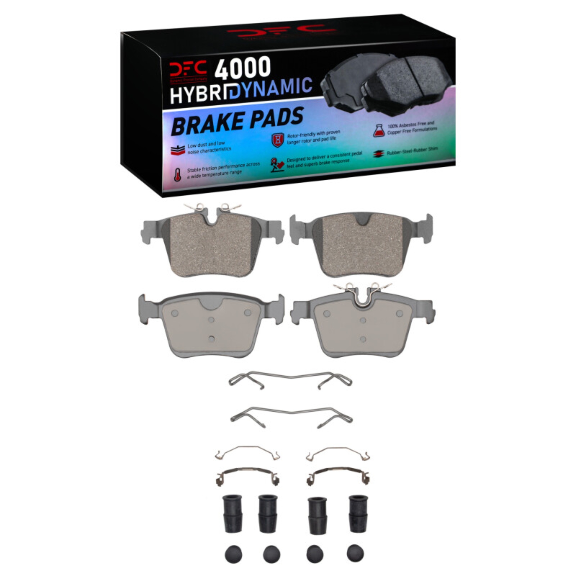 Picture of DFC 4000 HybriDynamic Brake Pads - DFC 19-26 Polestar Polestar 2 Rear 4000 HybriDynamic Brake Pads and Hardware Kit dfc4000-2409-01