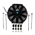 Picture of BX Slim Fans - BLOX Racing Electric Slim Fan - 10in 120W - Straight Blade Black - V2 bloBXCC-00001-BK-V2
