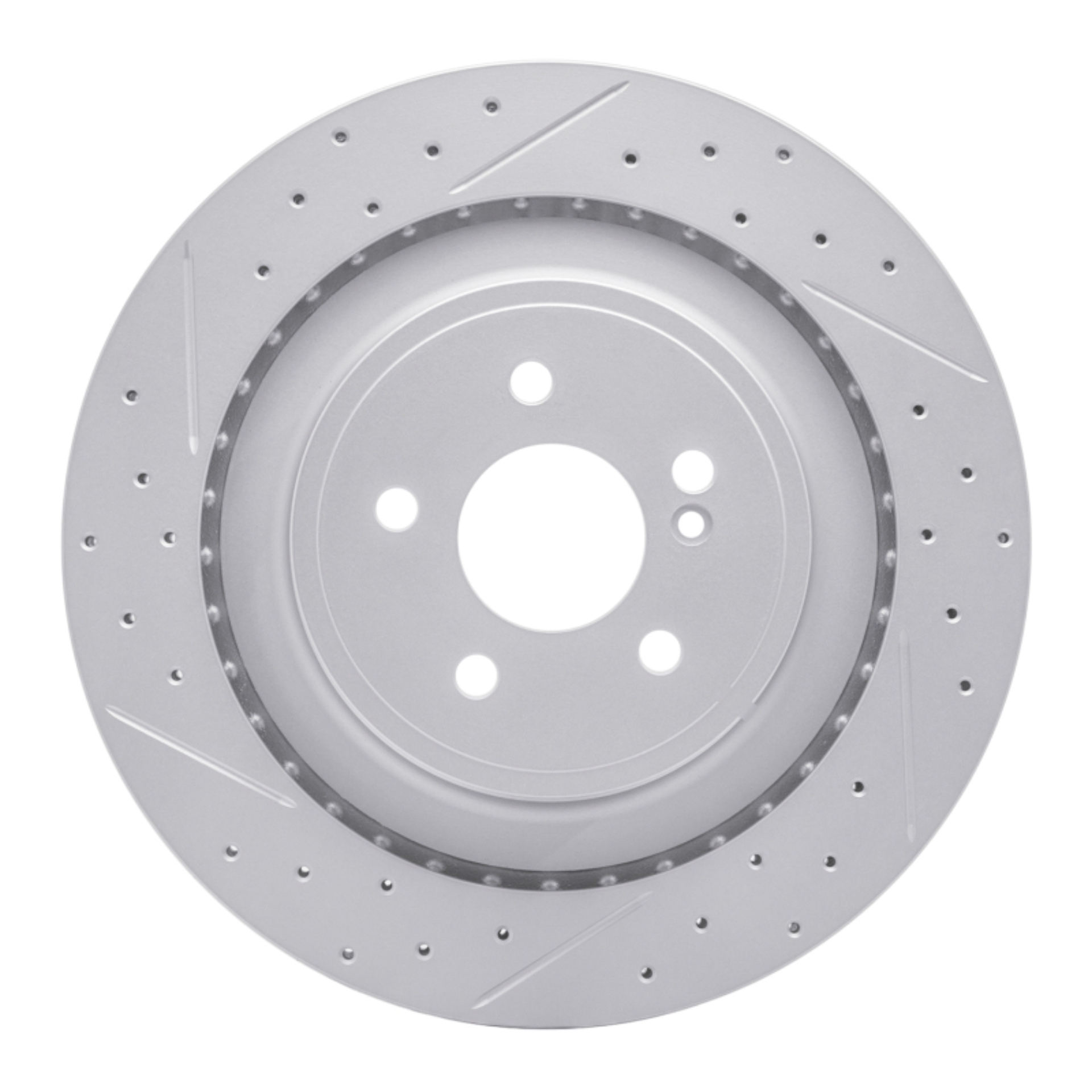 Picture of RNC Geo-Carbon Rotor - Drill & Slot - R1 10-18 Mercedes-Benz E63 AMG Rear Left Drilled & Slotted Geo-Carbon Rotor rnc830-63094L