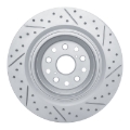 Picture of RNC Geo-Carbon Rotor - Drill & Slot - R1 18-23 Lexus Ls500 Left Rear Drilled & Slotted Geo-Carbon Rotor rnc830-75046D