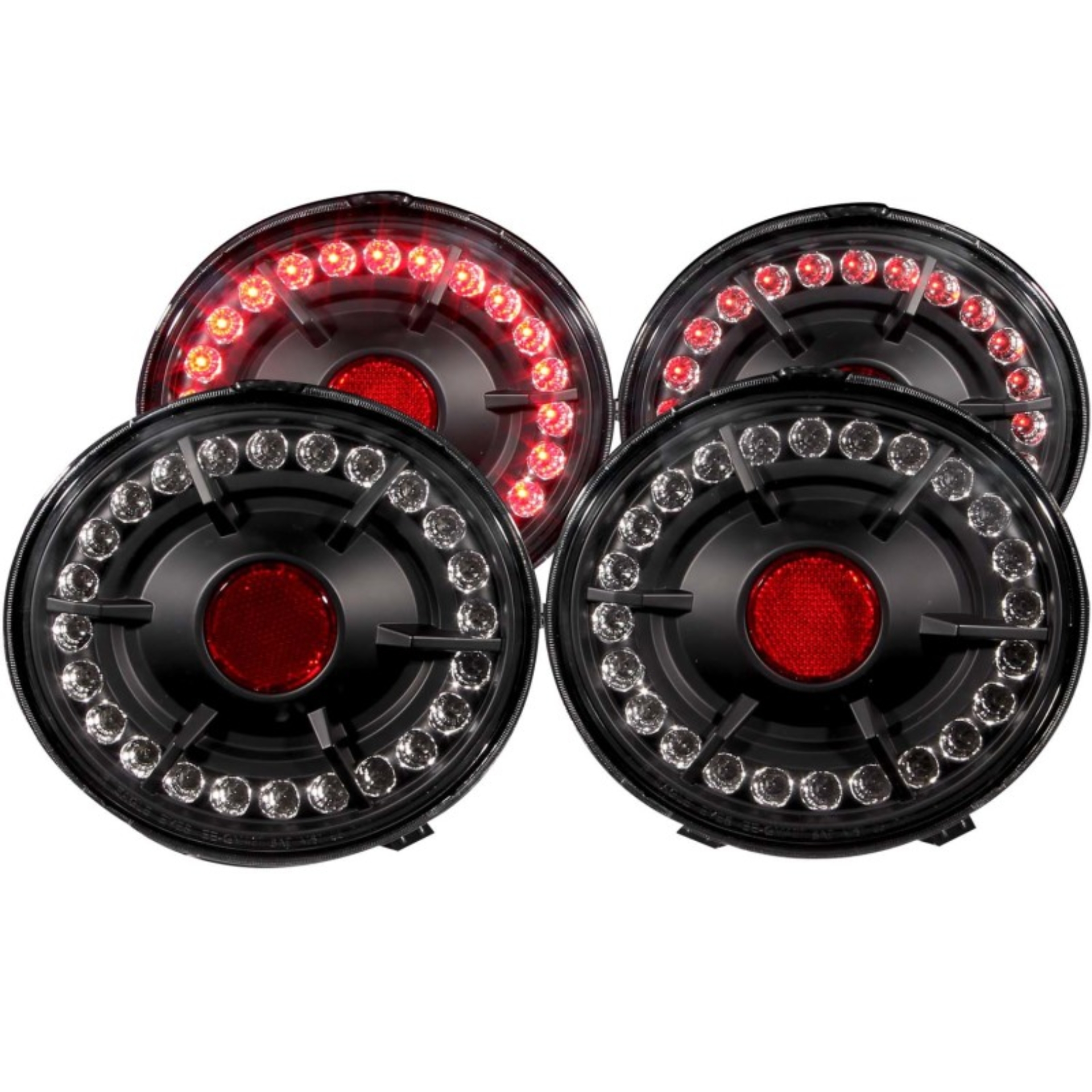 Picture of ANZO 2005-2010 Chevrolet Corvette LED Taillights Black 4pc