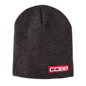 Picture of Cobb Tuning Bar Logo Knit Beanie - Gray w/Red Logo 8in. Tall OS