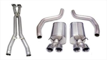 Picture of Corsa 06-11 Chevrolet Corvette C6 Z06/ZR1 Sport Cat-Back Dual Rear Exit w/ Twin 4.0in Black Tips
